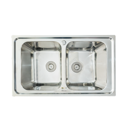 European sink Premium KS8650 2BSiphon, giá úp bát inox