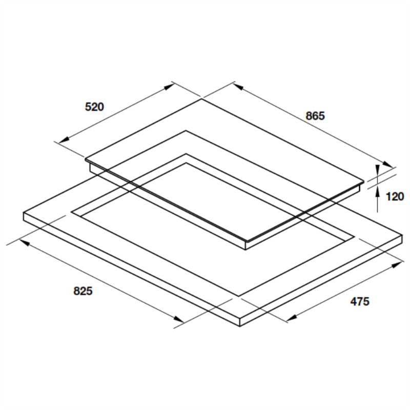 Bếp gas âm Hafele HC-G863B