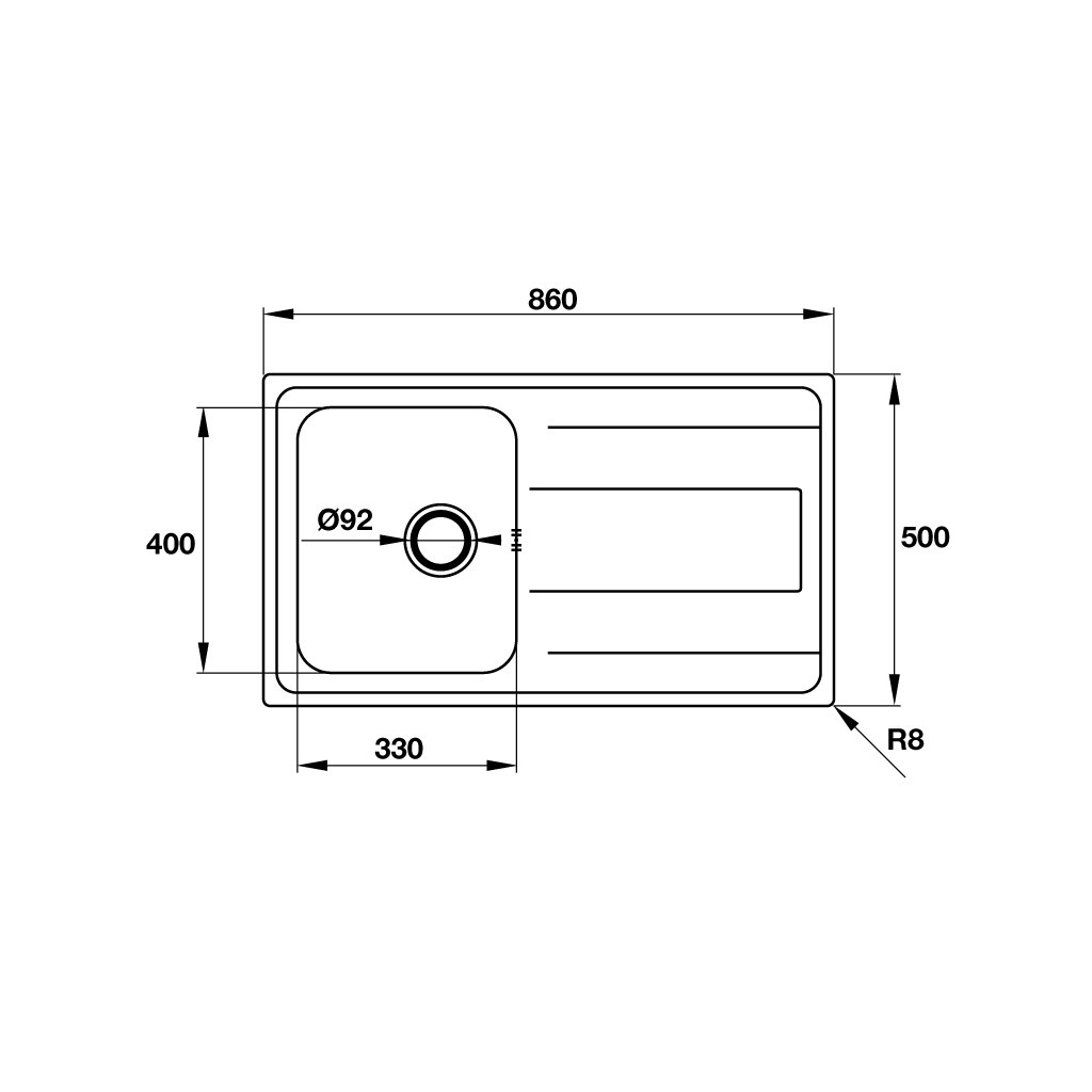 Chậu rửa Hafele Helian 1B 1D