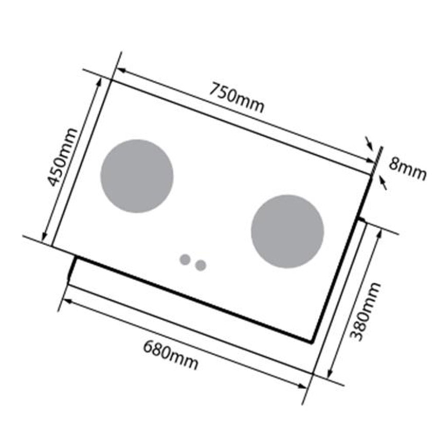 Bếp gas âm Canzy CZ-268H