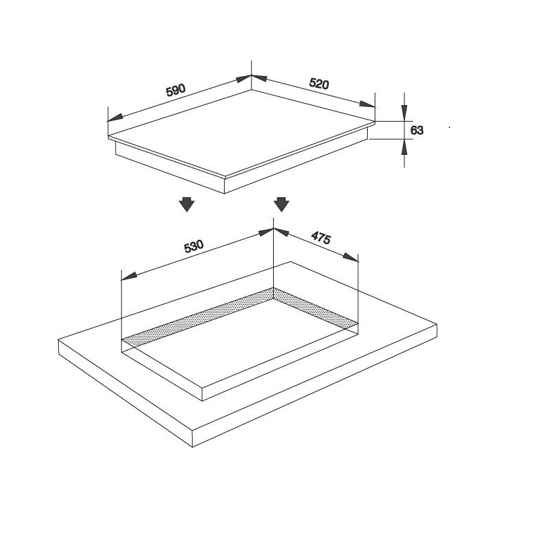 Bếp từ Malloca MI 593B