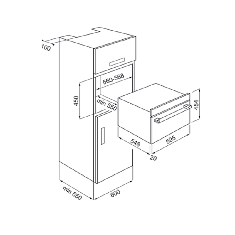 Lò nướng kết hợp vi sóng Hafele HO-KT45B