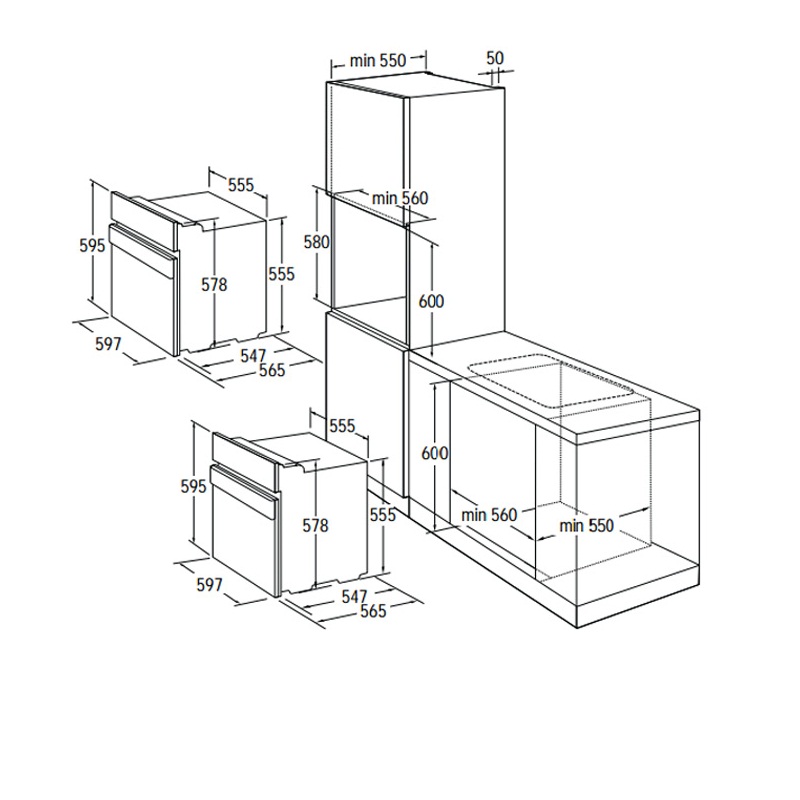 Lò nướng Hafele HO-KT60A