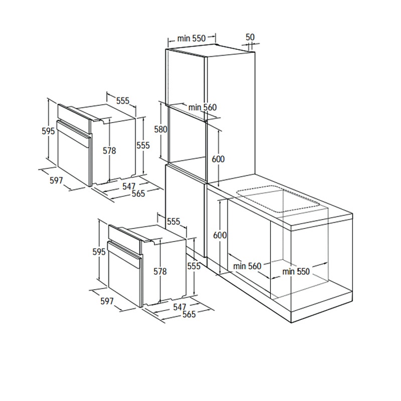 Lò nướng Hafele HO-K60A