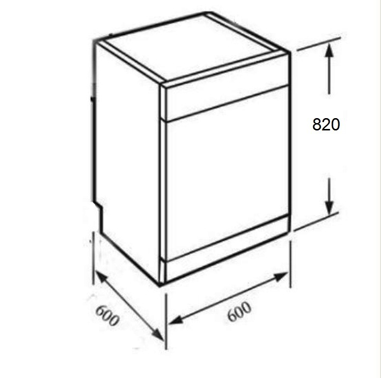 Máy rửa bát CATA FLD-02FB