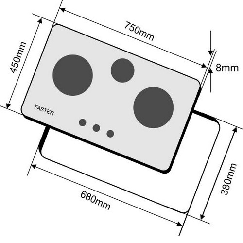 Bếp gas âm Faster FS-301S