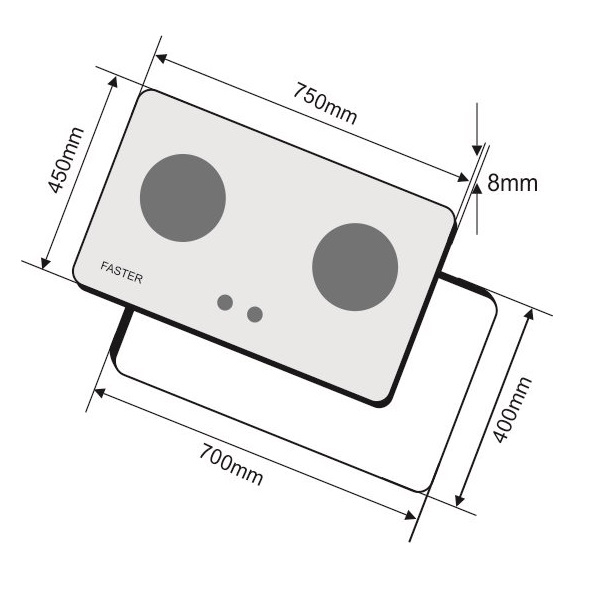 Bếp gas âm Faster FS-213S