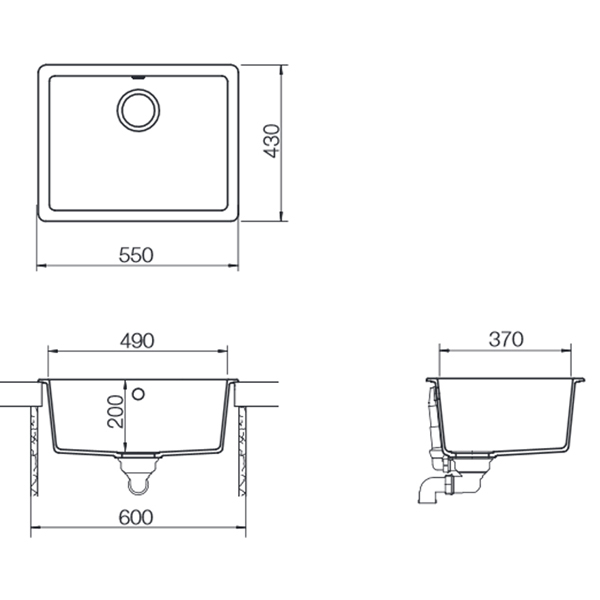 Chậu rửa Hafele Quadro N-100