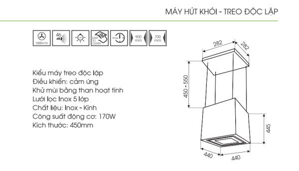 Máy hút mùi Faster FS-7017B