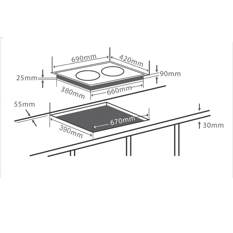 Bếp điện Chefs EH-DHL2000A