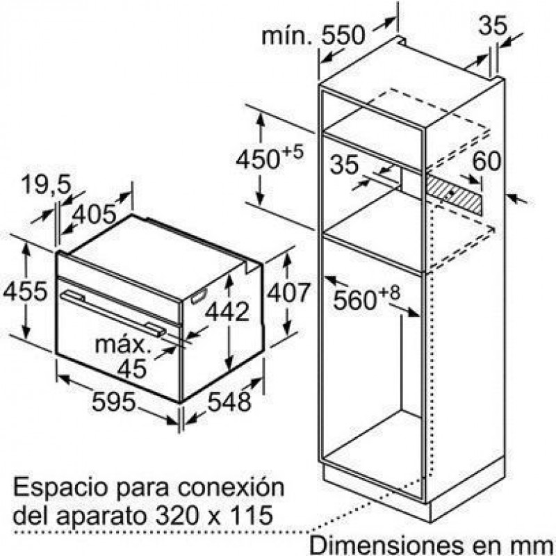 Lò nướng và vi sóng Bosch CMG633BS1