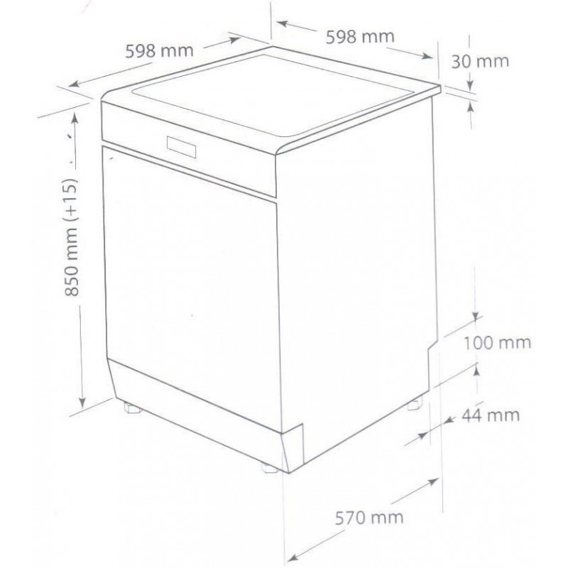 Máy rửa bát Hafele HDW-HI60B