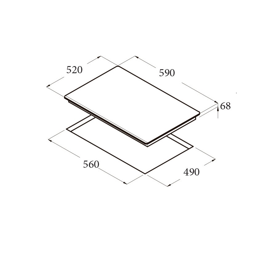 Bếp từ Cata IB 604 BK