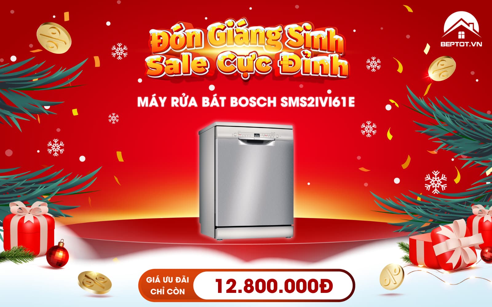 Đón Giáng Sinh - Sale Cực Đỉnh Tại Beptot.vn: Giá Sốc Toàn Bộ Thiết bị Bếp