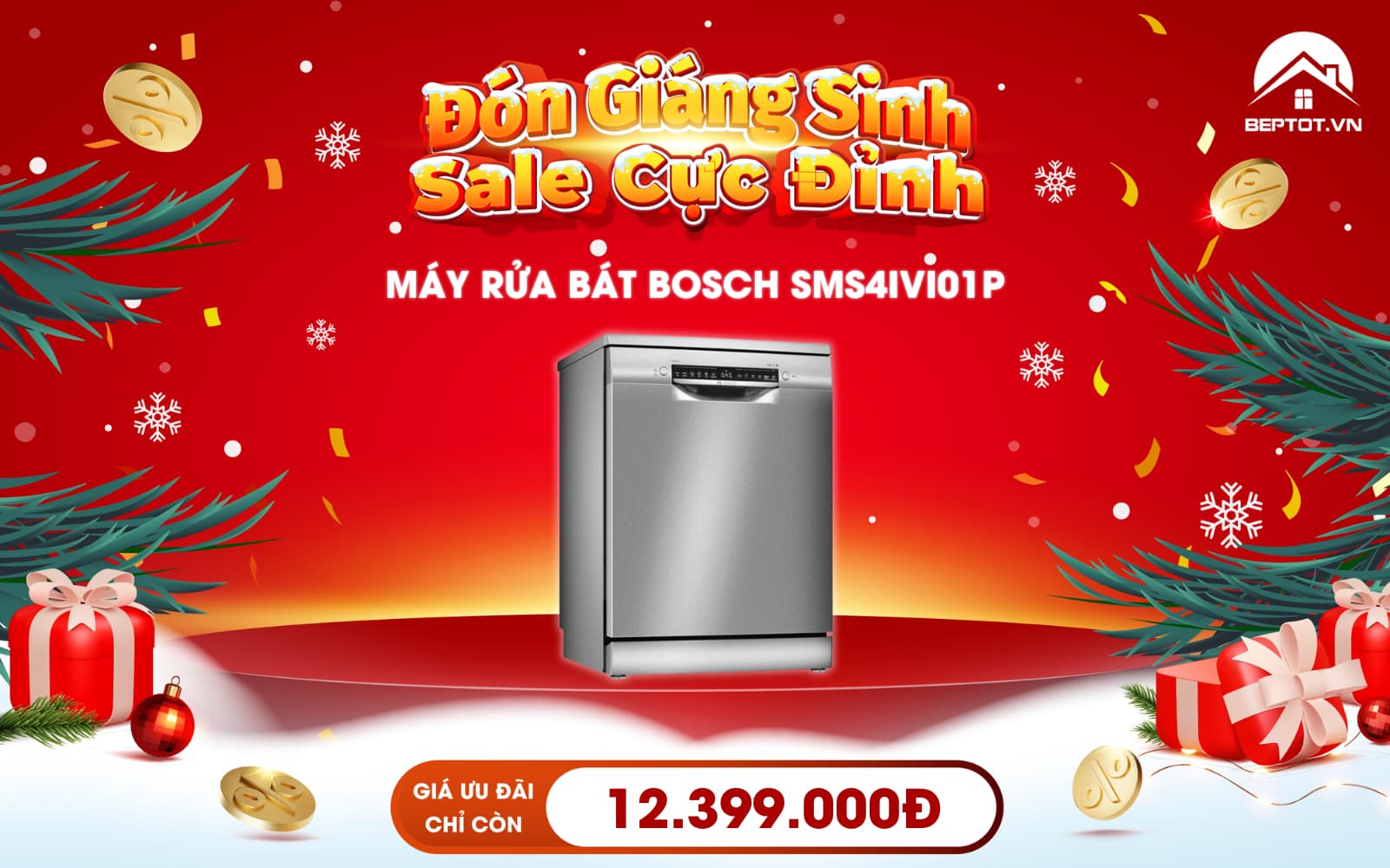 Đón Giáng Sinh - Sale Cực Đỉnh Tại Beptot.vn: Giá Sốc Toàn Bộ Thiết bị Bếp