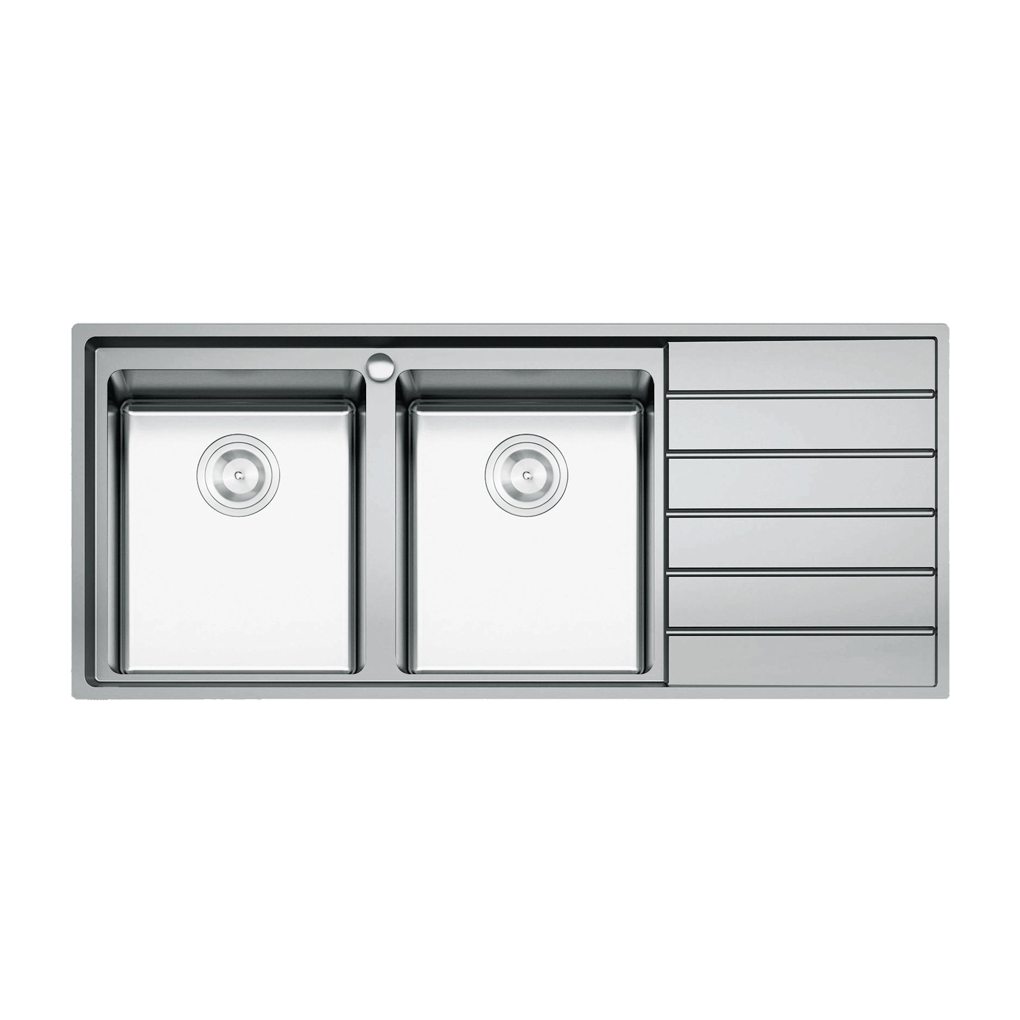 European sink Premium KS11650 2B – Bàn phảiSiphon, giá úp bát inox