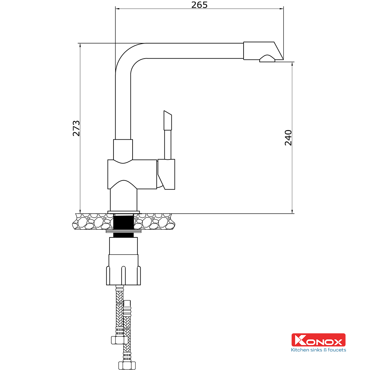 Vòi rửa bát KN1205