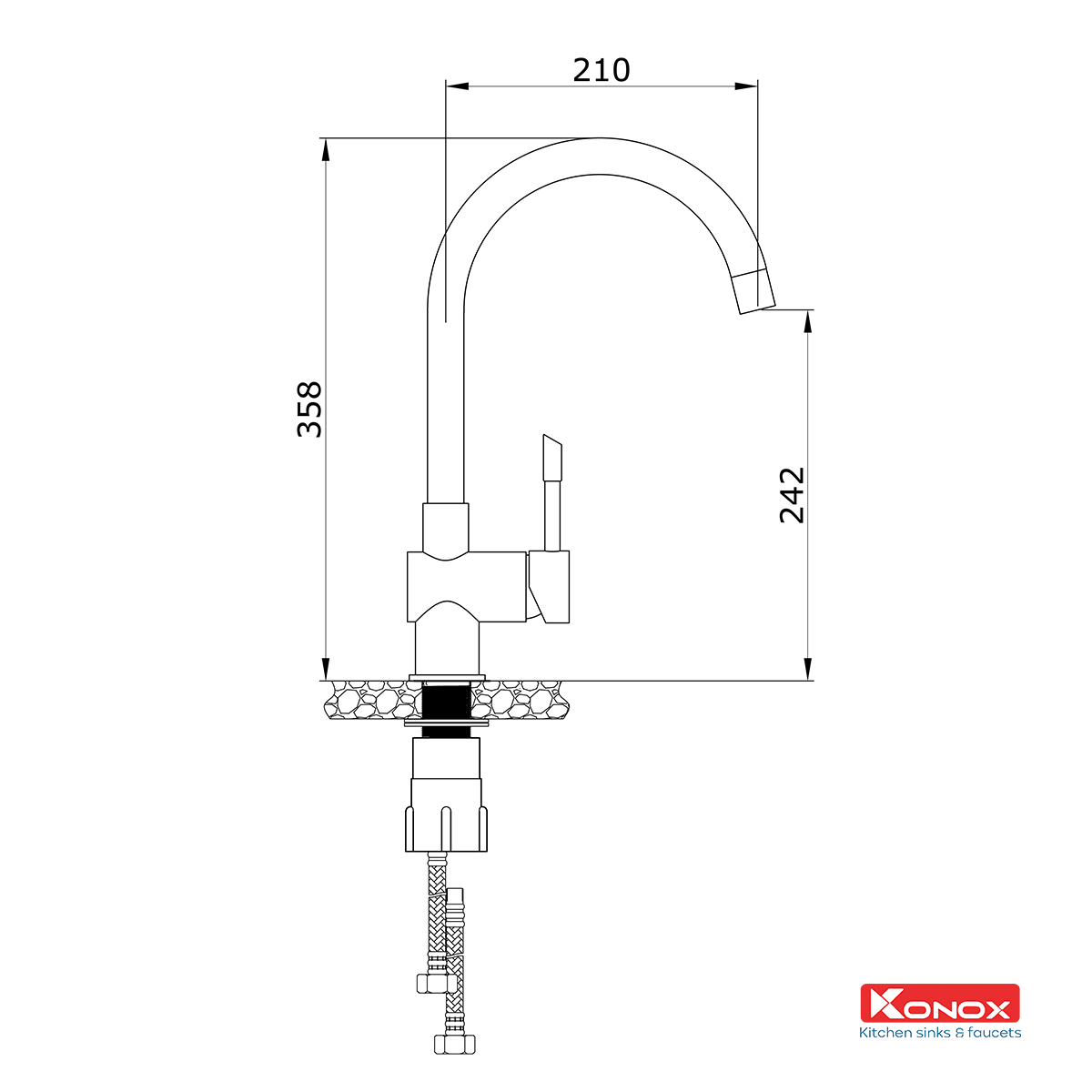 Vòi rửa bát KN1206