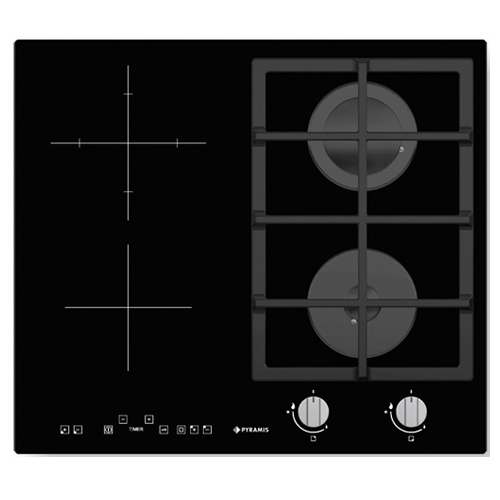 Bếp gas âm kết hợp điện Pyramis GAS HOB & CERAMIC (2+3)