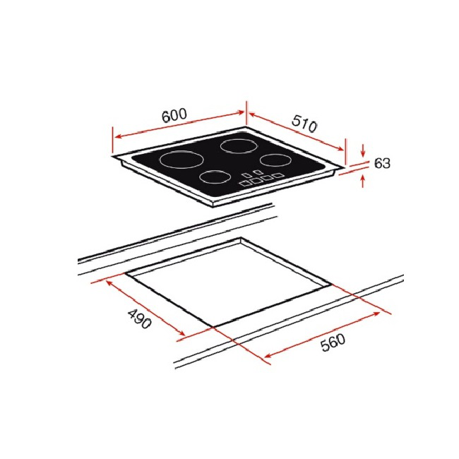 Bếp điện Teka TR 641.2