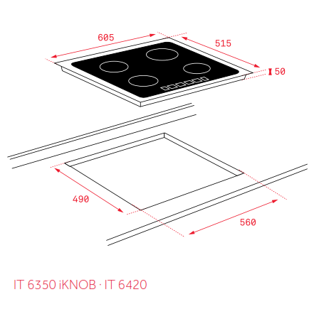 Bếp từ Teka IT 6350 IKNOB