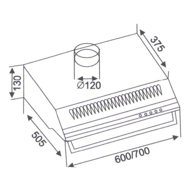 Máy hút mùi cổ điển Binova BI-24-I-07